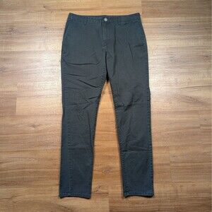 Bonobos Chino Pants Mens 33x32(30) Gray Slim Taper Fit Stretch Slash Pockets